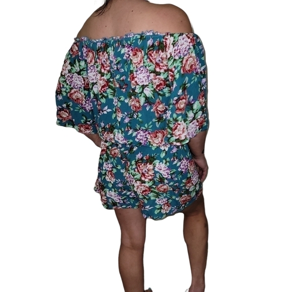 Kori Romper Floral Off The Shoulder - Picture 4 of 7